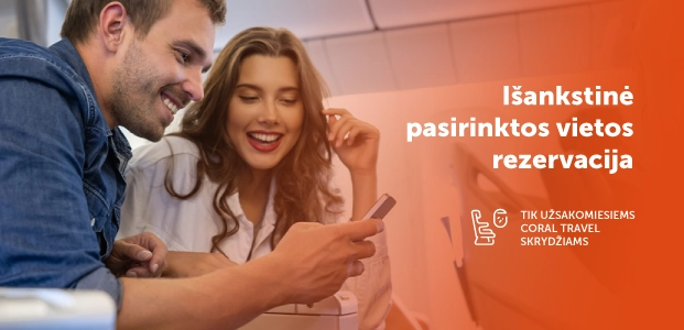 Rezervuok vietą lėktuve iš anksto!