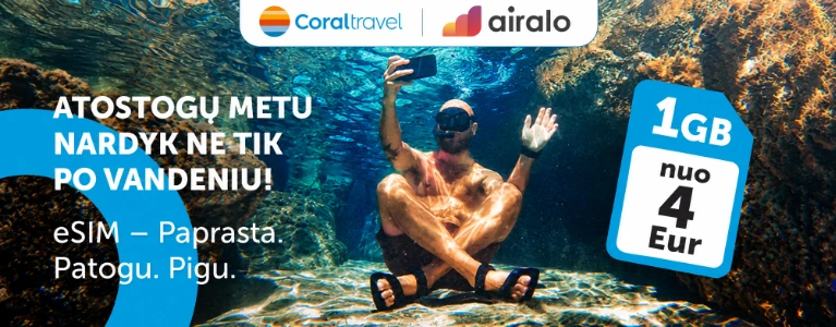 eSim - mobilusis internetas